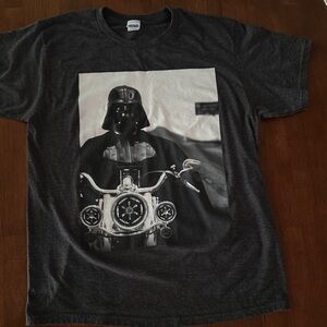 Darth Vader Star Wars Black Short Sleeve Tee Crew Neck